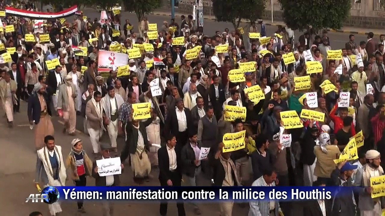 Yémen: manifestation contre la milice des Houthis à Sanaa