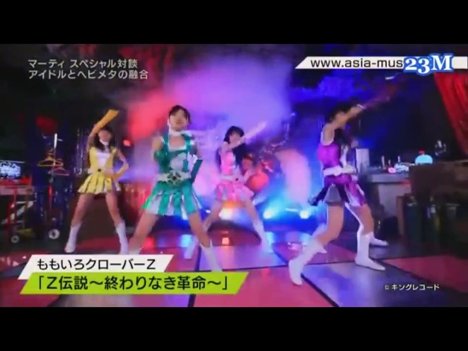 Idol Song + Heavy Metal  ”BABYMETAL / Momoiro Clover Z / AKB48" : caption
