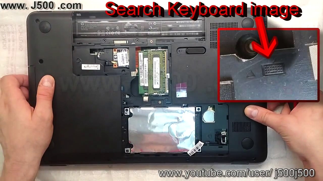 HP Compaq Laptop Change keyboard HP 655 650 635 630 625