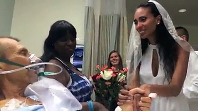 Elle dance avec son beau Pere malade du Cancer