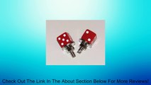 Dice License Plate Tag Bolts RED 2 Pc Set Review