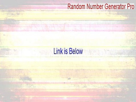 Random Number Generator Pro Key Gen (random number generator probability distribution)