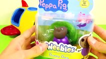 Peppa Pig Weebles Rockin' Rocket Spaceship Play Doh Peppa Astronaut Danny Dog Muddy Puddles Toys