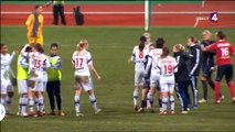 Communion avec les joueuses après PSGFéminin / OLFéminin du 21/02/15