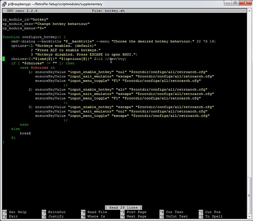 RetroPie - Hotkeys in retroarch emulator