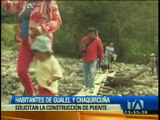 Habitales de Gualel y Chaquircuña piden construcción de un puente