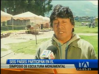 下载视频: Seis países participan en el simposio de escultura monumental