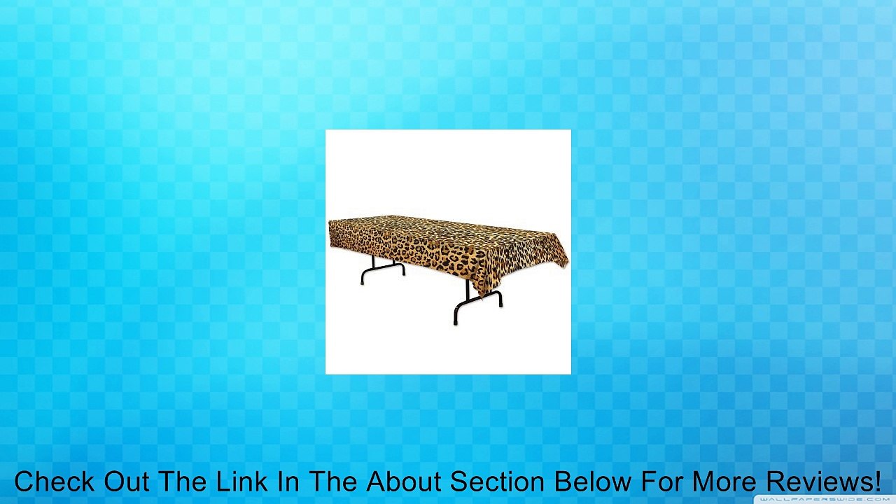 Beistle 57850 Leopard Print Tablecover, 54 by 108-Inch Review