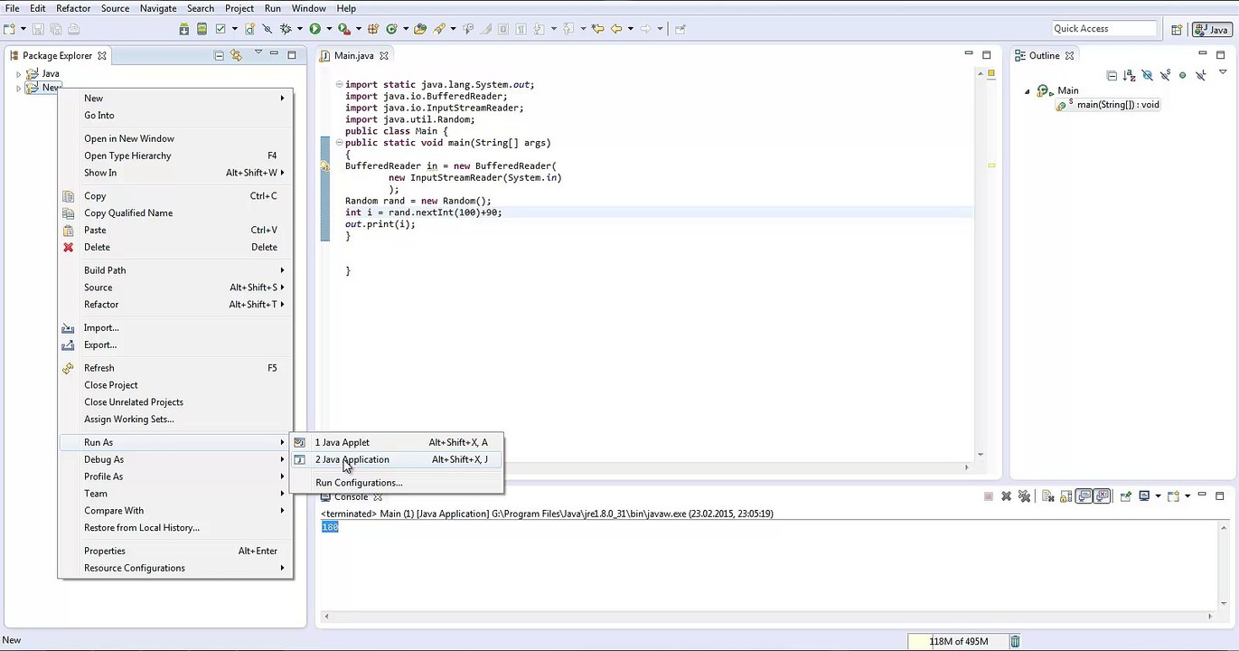 Java: random class