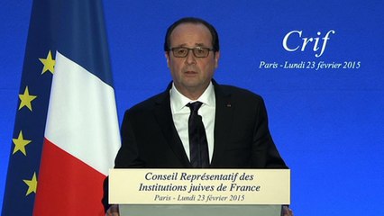 Discours lors du dîner du CRIF