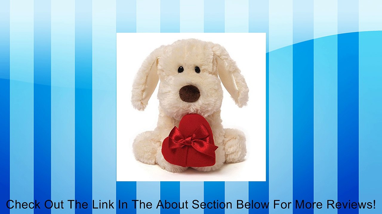 Gund Valentine's Cutesy White Dog Holding Red Heart Review