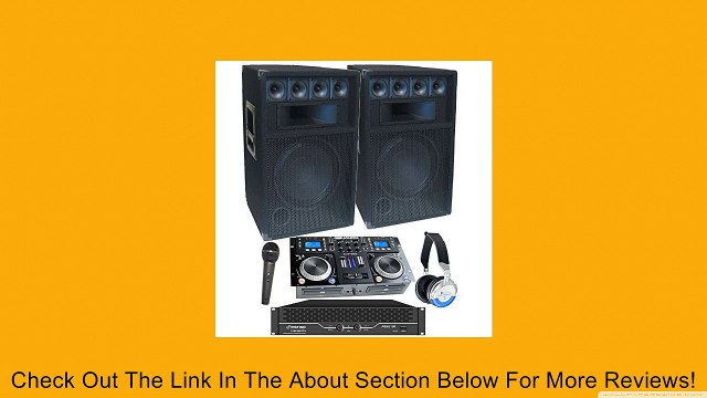 Complete Dj System - 3100 WATTS - Connect your Laptop, iPod, USB, MP3's or Cd's! 12 Speakers, Amp, Mixer/Cd Player, Mic, Headphones. Review