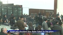 Egypt jails dissident Alaa Abdel Fattah for 5 years