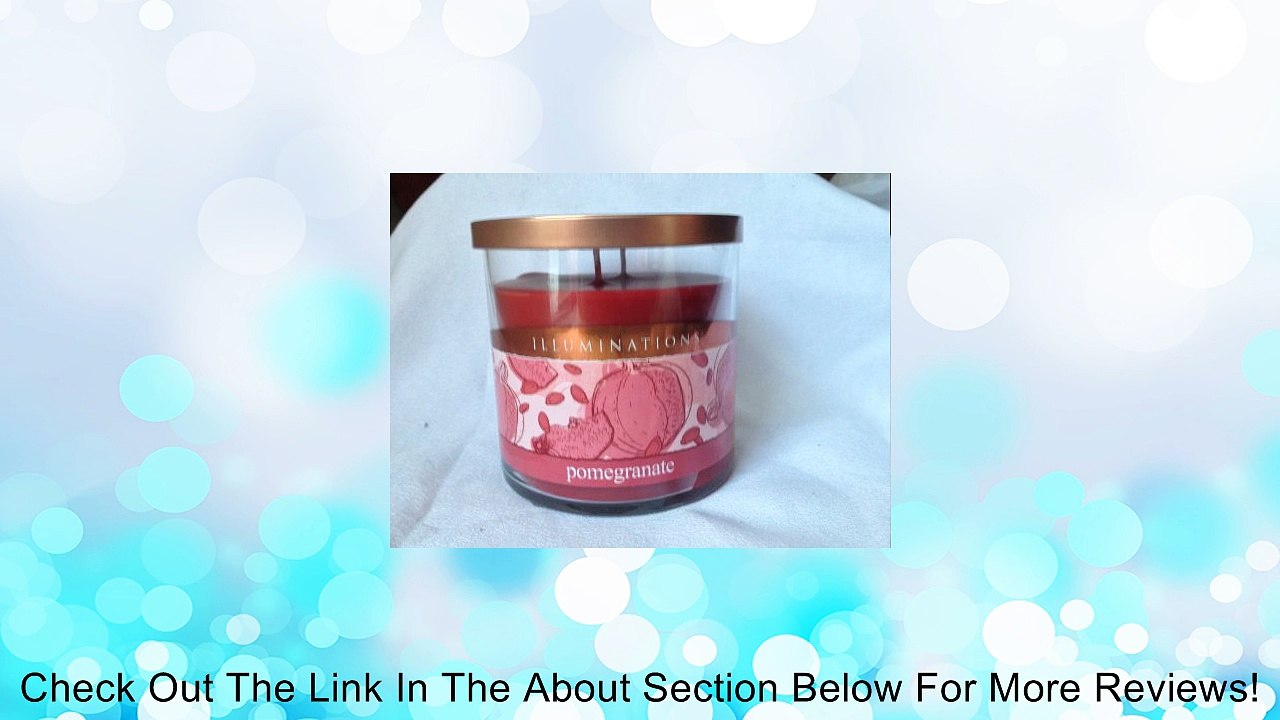 Yankee Illuminations POMEGRANATE Double Wick Candle 12.5 oz Review