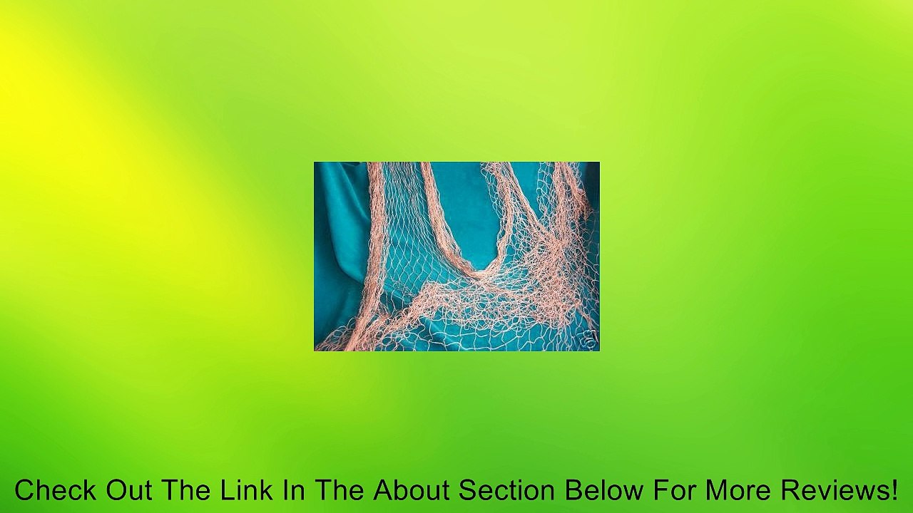 Two 15 X 8 Fishing Nets, Fish Net, Netting, Nautical Decor, Weddings Review