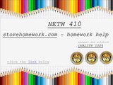 NETW 410 Week 2 iLab