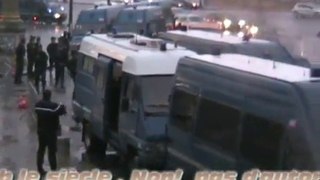 Le Siècle, énorme déploiement policier - 23 Février 2011