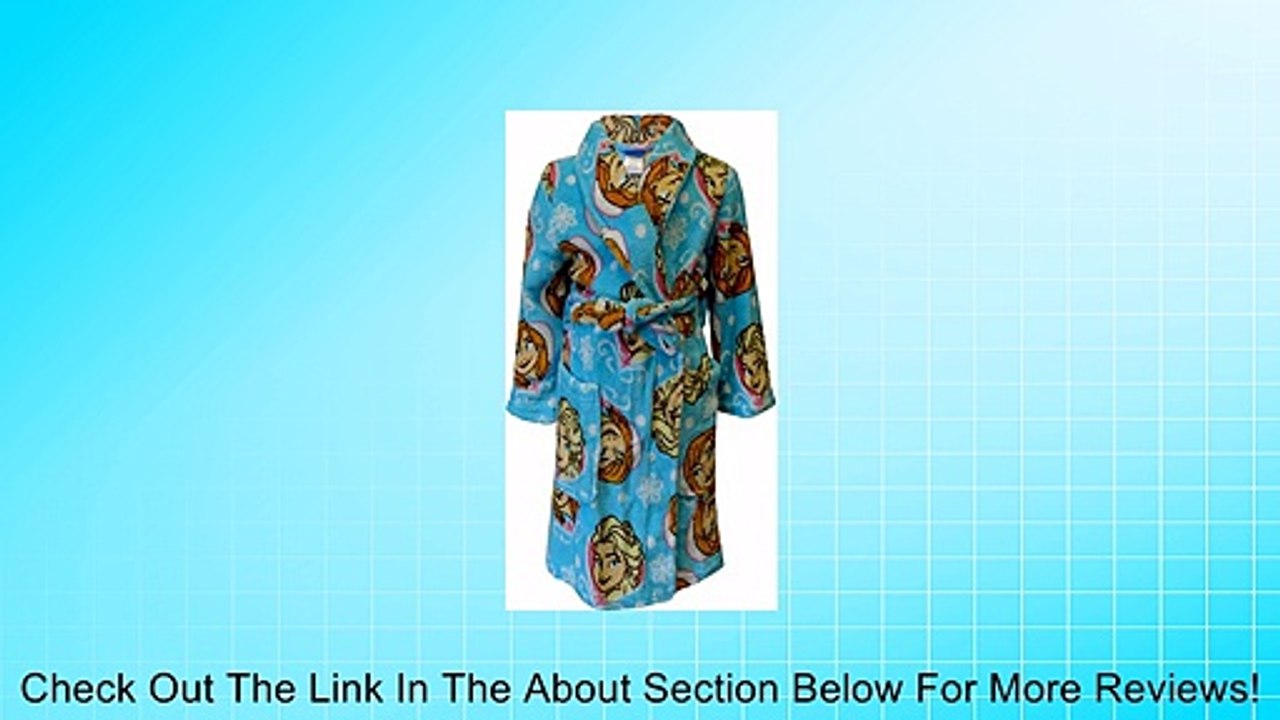 Disney Frozen Elsa and Anna Blue Plush Robe for Little Girls Review