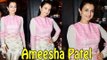 Ameesha Patel In Sexy Pink Dress @  Lakme Fashion Week Day - 1