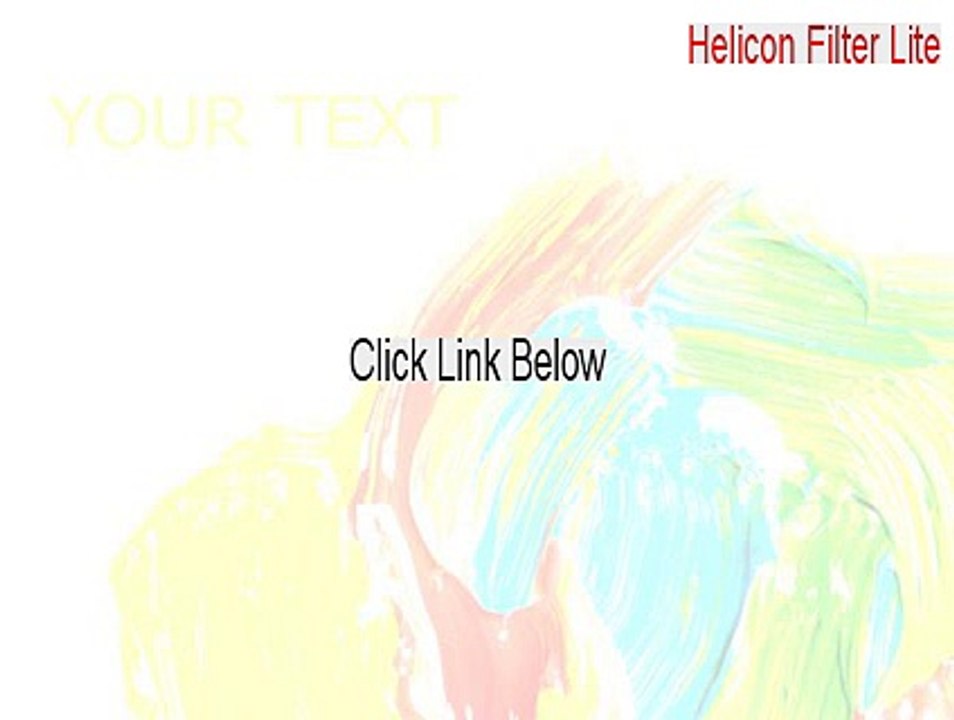 Helicon Filter Lite Download (Legit Download)