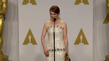 Julianne Moore at Oscars Press Room
