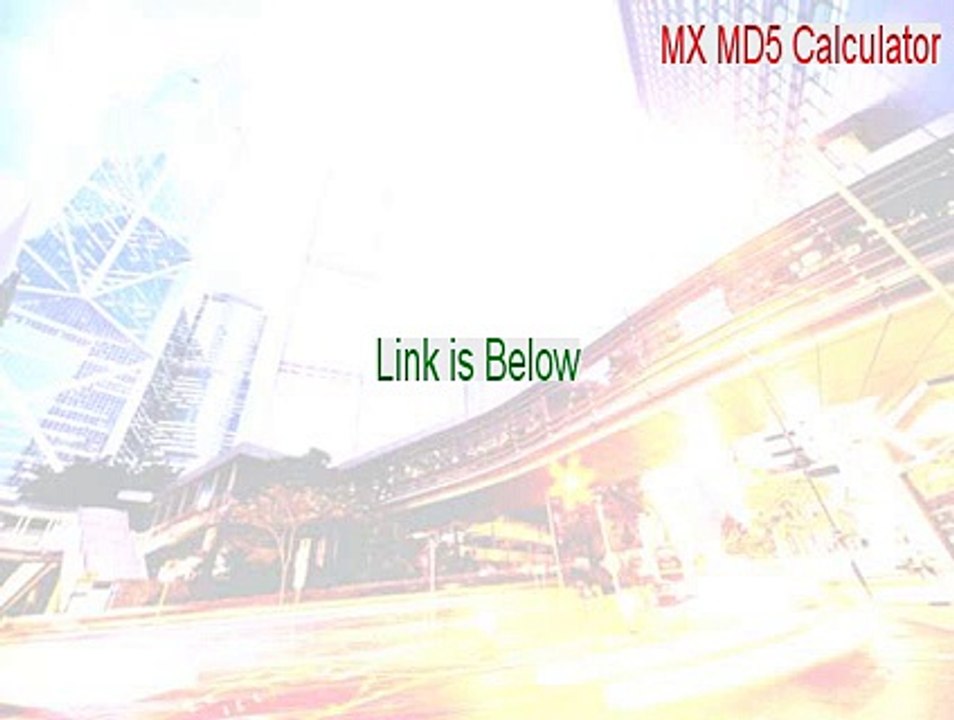 MX MD5 Calculator Download Free - Free Download (2015)