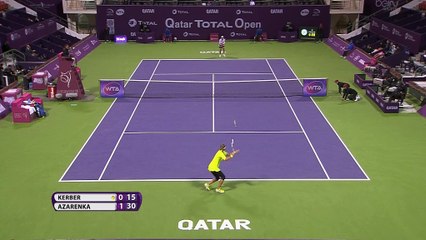 Video herunterladen: WTA Doha - Azarenka se deshace de Angelique Kerber