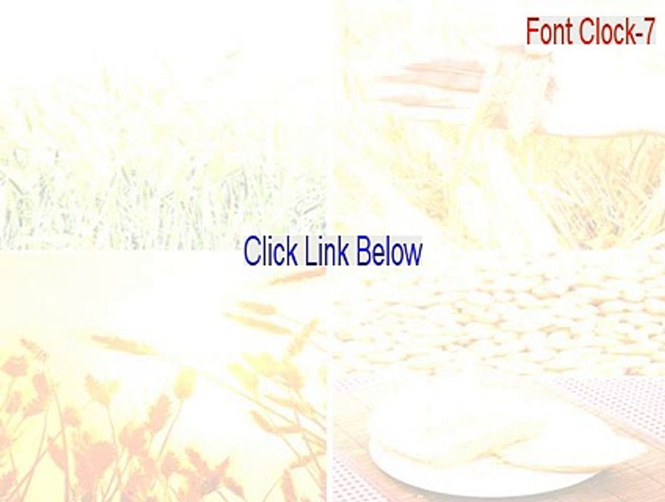 Font Clock-7 Full Download [Download Here 2015]