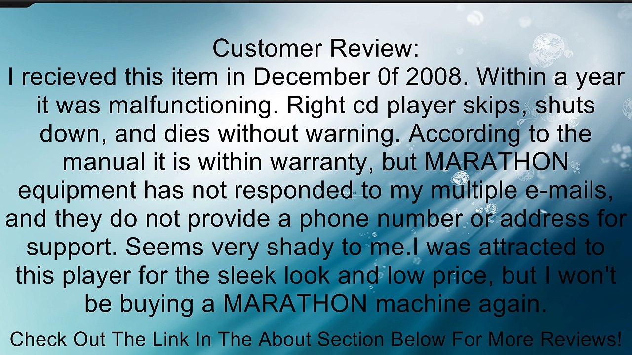 Marathon Dual CD Player Mixer Station Review