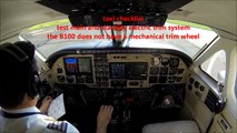 King Air 100 flight - real time cockpit view with ATC!
