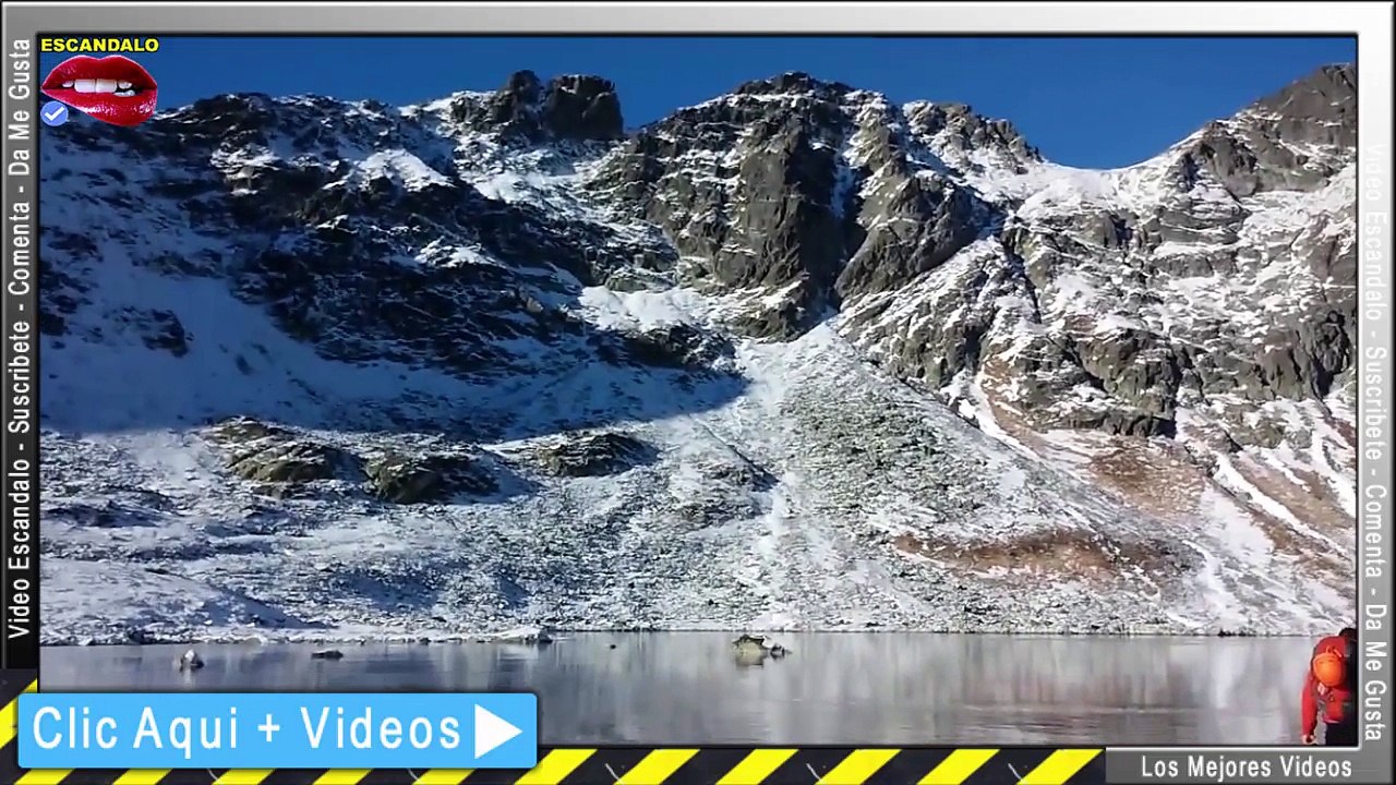 INCREIBLE Hombre Camina Sobre Lago en las Montañas de Eslovaquia