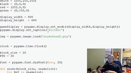 ---Pygame (Python Game Development) Tutorial - 29 - Attaching Snakes Head to Body