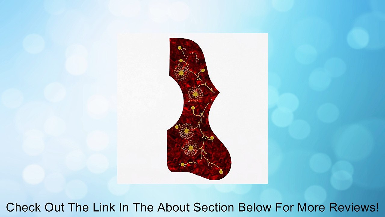 (F19) J-200 SJ-200 Style Acoustic Guitar Pickguard ,Tortoise Red Review