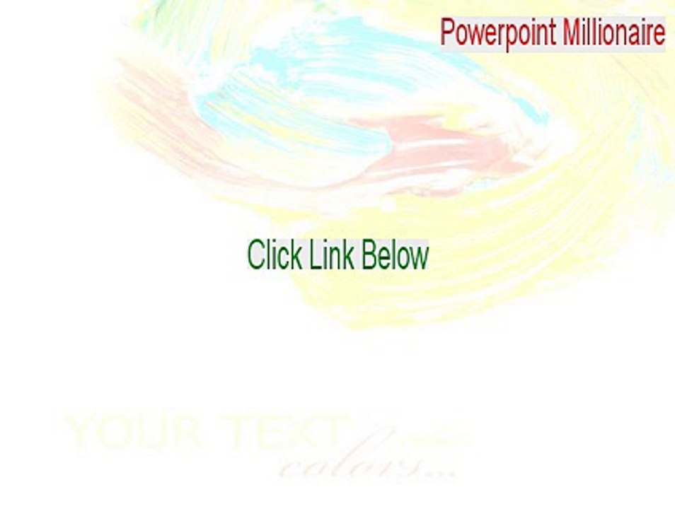 Powerpoint Millionaire Full Download (Download Here 2015)