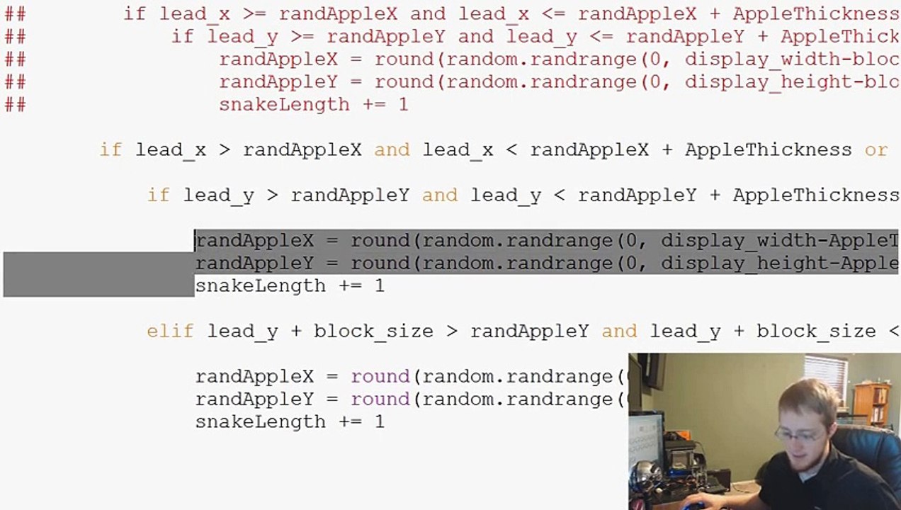 ---Pygame (Python Game Development) Tutorial - 37 - randapple Function