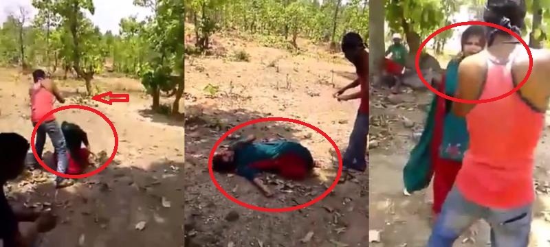 Woman Mercilessly Beaten By Goons In Jharkhand