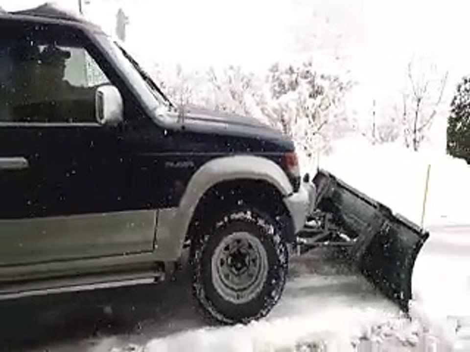 Lame à neige - Déneigement avec 4x4