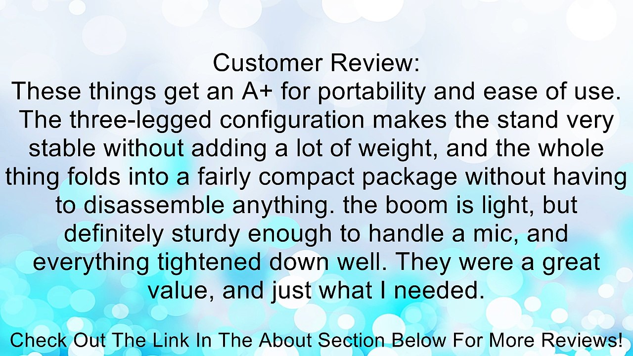 Musician's Gear Tripod Mic Stand with 20 Foot Mic Cable 2-Pack (Standard) Review