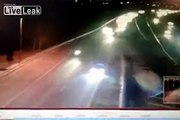 Driver Misses Freeway Exit and Causes Horrific Accident When He Decides to Go Back