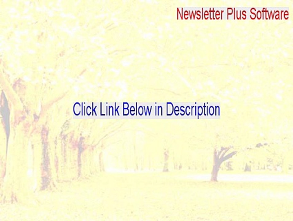Newsletter Plus Software Serial [Free Download]