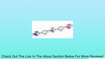 Le Premium� Hearts Link Bracelet Heart Shaped SWAROVSKI Tanzanite,Violet and Rose Pink Crystals Review
