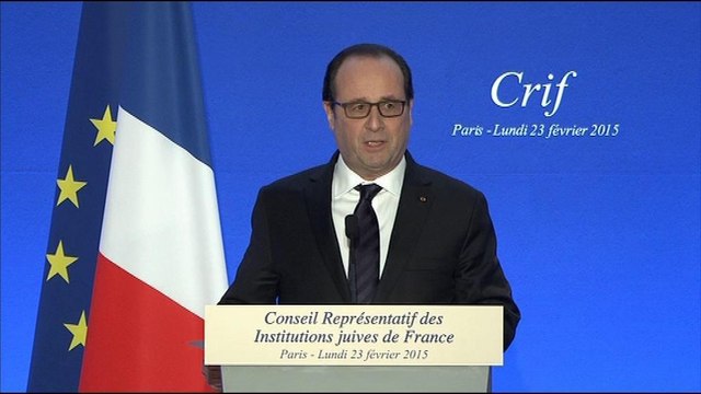 François Hollande utilise l'expression Français de souche au dîner du Crif