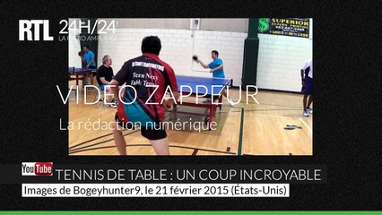 Tennis de table : un spectaculaire coup dans le dos