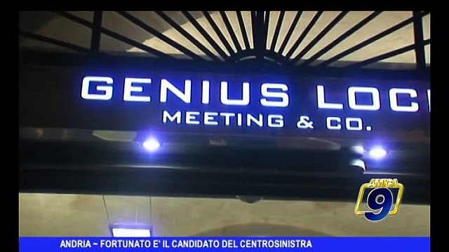 ANDRIA | Fortunato è il candidato del centrosinistra