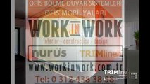 Modüler bölme duvar,Ofis Cam Bölme Work in Work T:0312 438 38 58