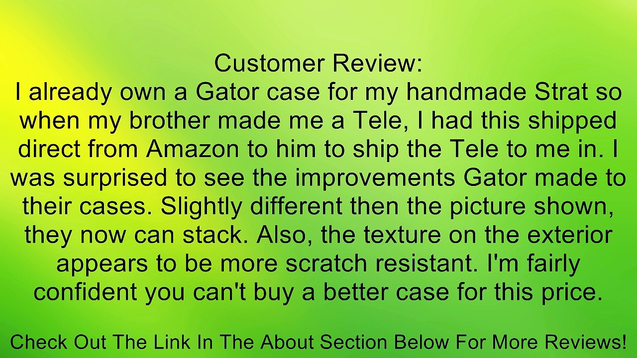 Gator Cases Deluxe ABS Fit-All Electric Guitar Case (Plastic) Review