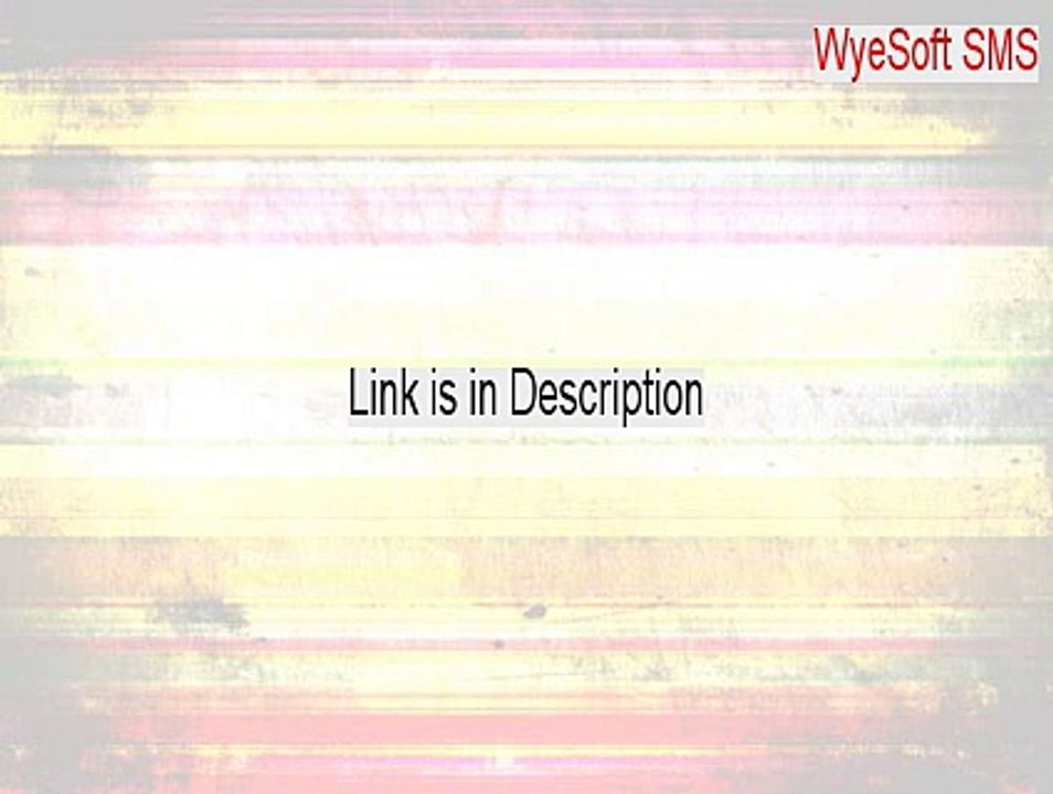 WyeSoft SMS Serial (Download Now 2015)