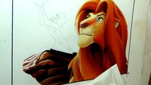 The Lion King Colored Pencil Drawing