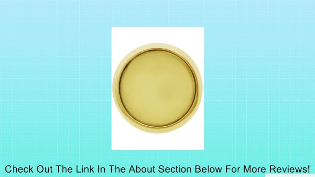 Deltana FP221R Flush Mount Pull, Solid Brass, Round 2 1/8 Cup Diameter, 1/4 Dep, Polished Brass Review