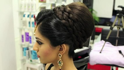 Fashion - Hair Style - Tutorial - Indian + Pakistani + Asian Bridal Hair  Style - Wedding Tikka Dupatta Setting - video Dailymotion